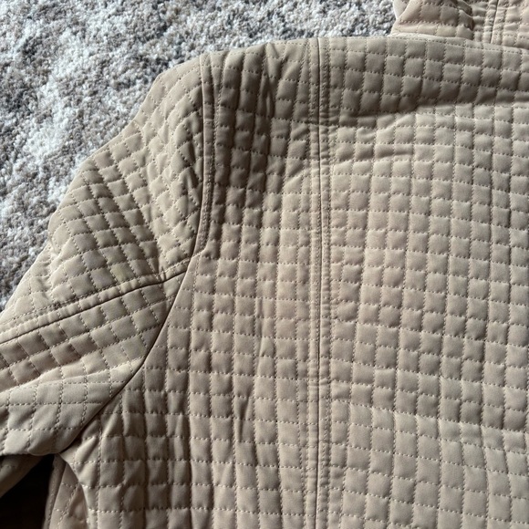 Esprit Women’s Quilted Hooded Coat Beige Long Jacket Size L Warm Outerwear - Picture 12 of 16